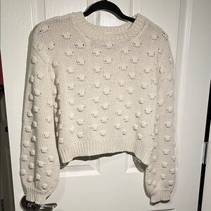 Bohme Cream Textured Women's Sweater